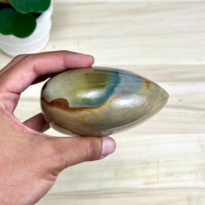 Polychrome Jasper Heart Carving, 1 lb. 15.5 oz.