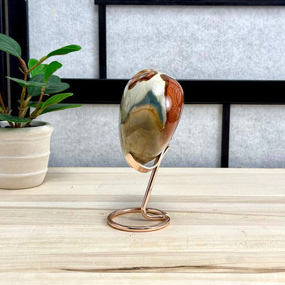 Polychrome Jasper Heart Carving, 1 lb. 15.5 oz.
