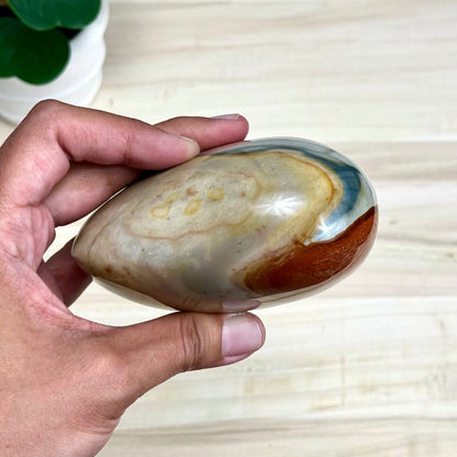 Polychrome Jasper Heart Carving, 1 lb. 15.5 oz.