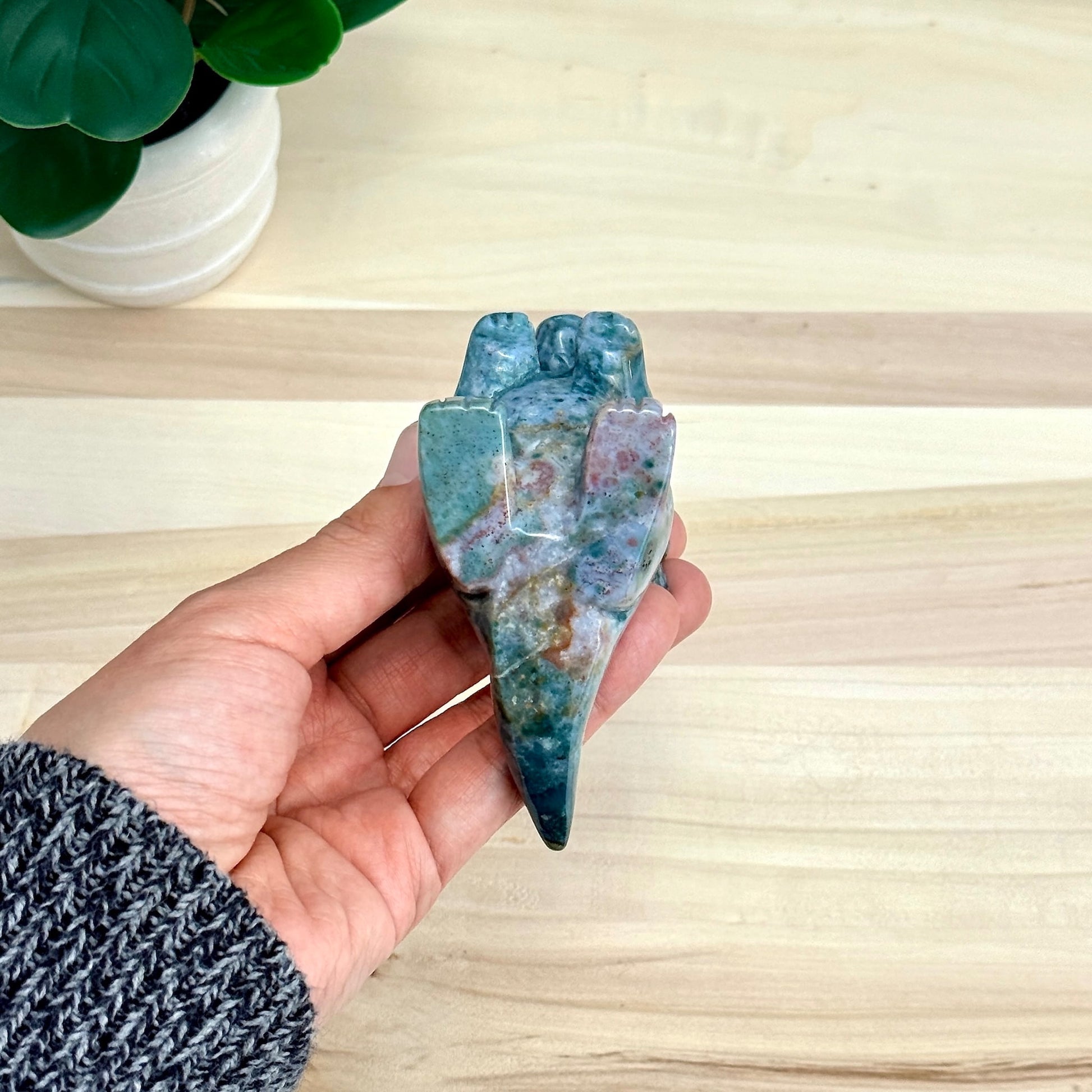 Sea Jasper Chunky Dragon - Itsy's Crystal Cove LLC