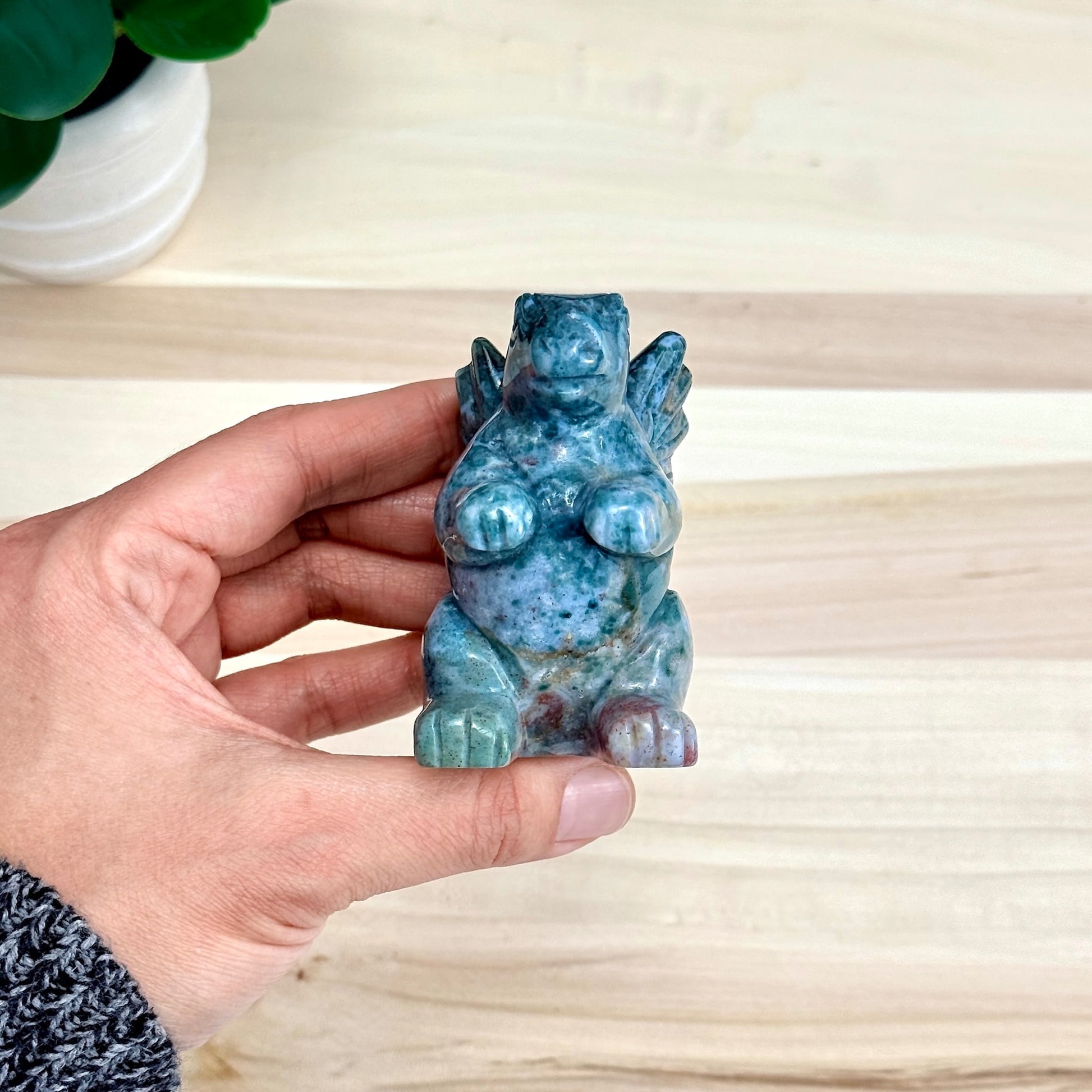 Sea Jasper Chunky Dragon - Itsy's Crystal Cove LLC