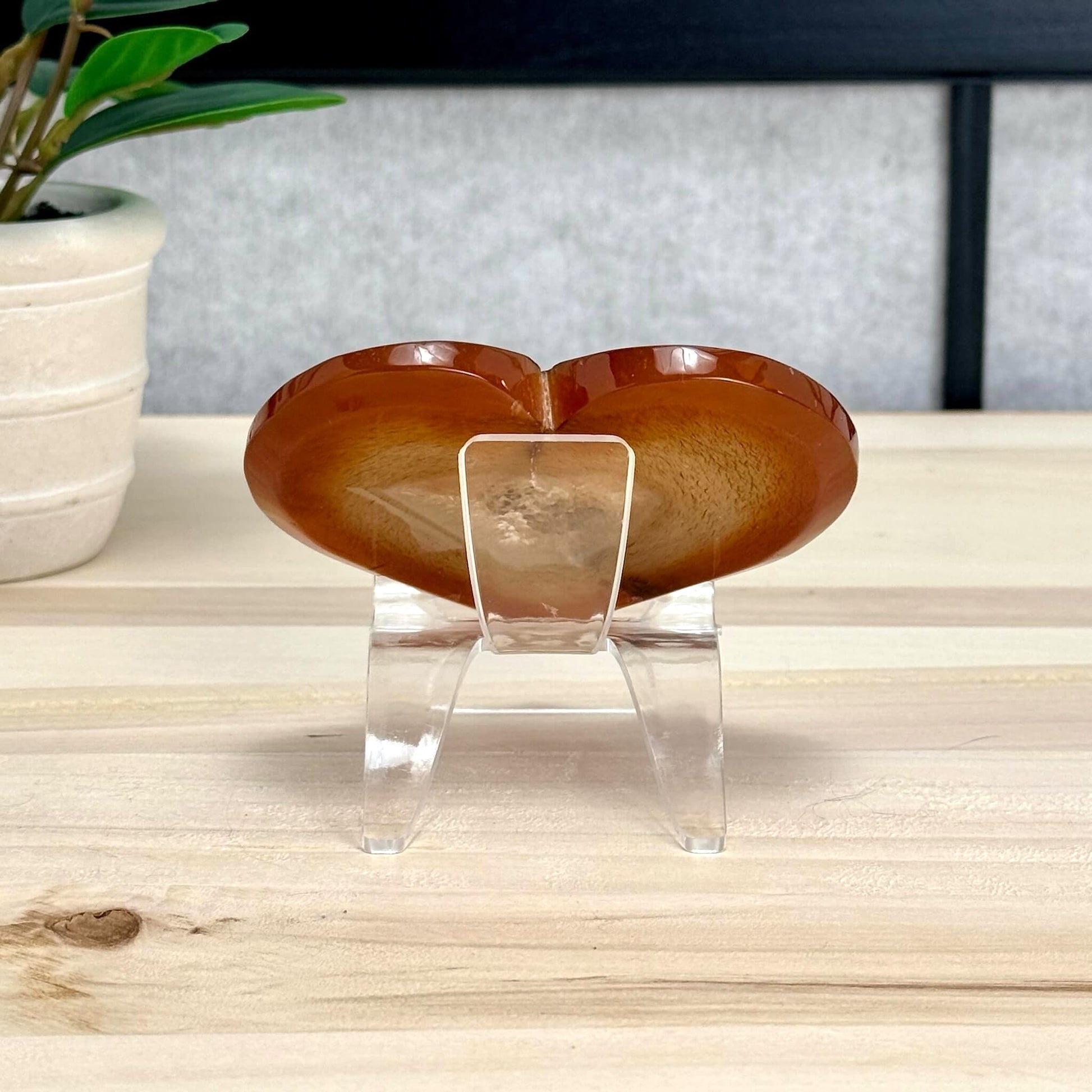 Drusy Carnelian Heart Carving B - Itsy's Crystal Cove LLC