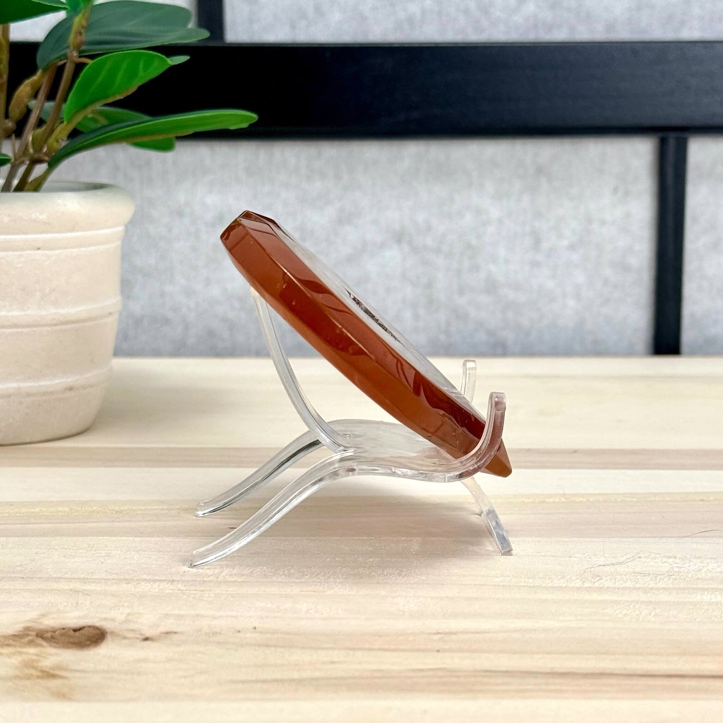 Drusy Carnelian Heart Carving B - Itsy's Crystal Cove LLC