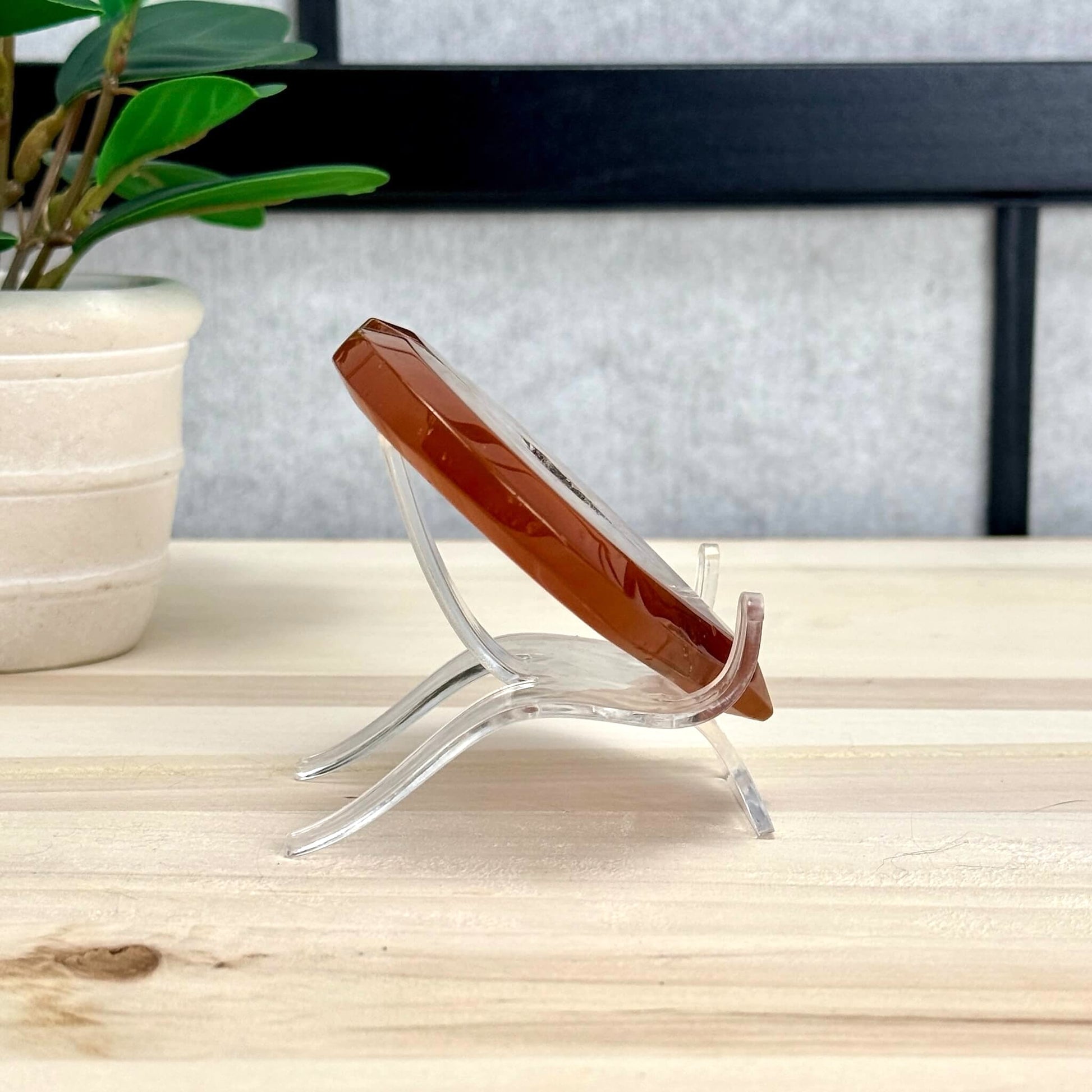 Drusy Carnelian Heart Carving B - Itsy's Crystal Cove LLC