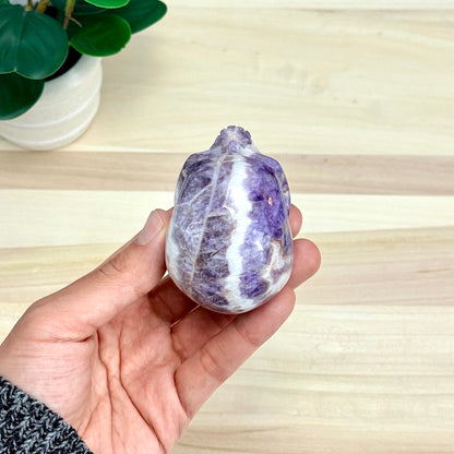 Chevron Amethyst Skull Carving A, 2.95 in. - Itsy's Crystal Cove LLC