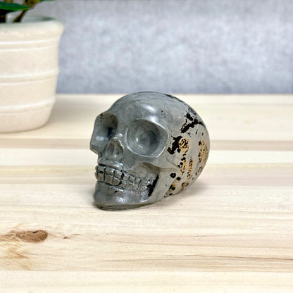 Picture Jasper Skull Carving, 2.73 in. - Itsy's Crystal Cove LLC