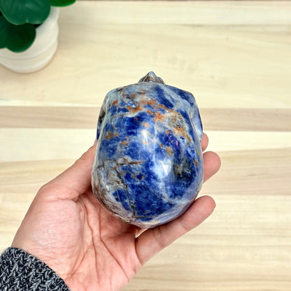 Sodalite Skull Carving, 4.11 in. - Itsy's Crystal Cove LLC