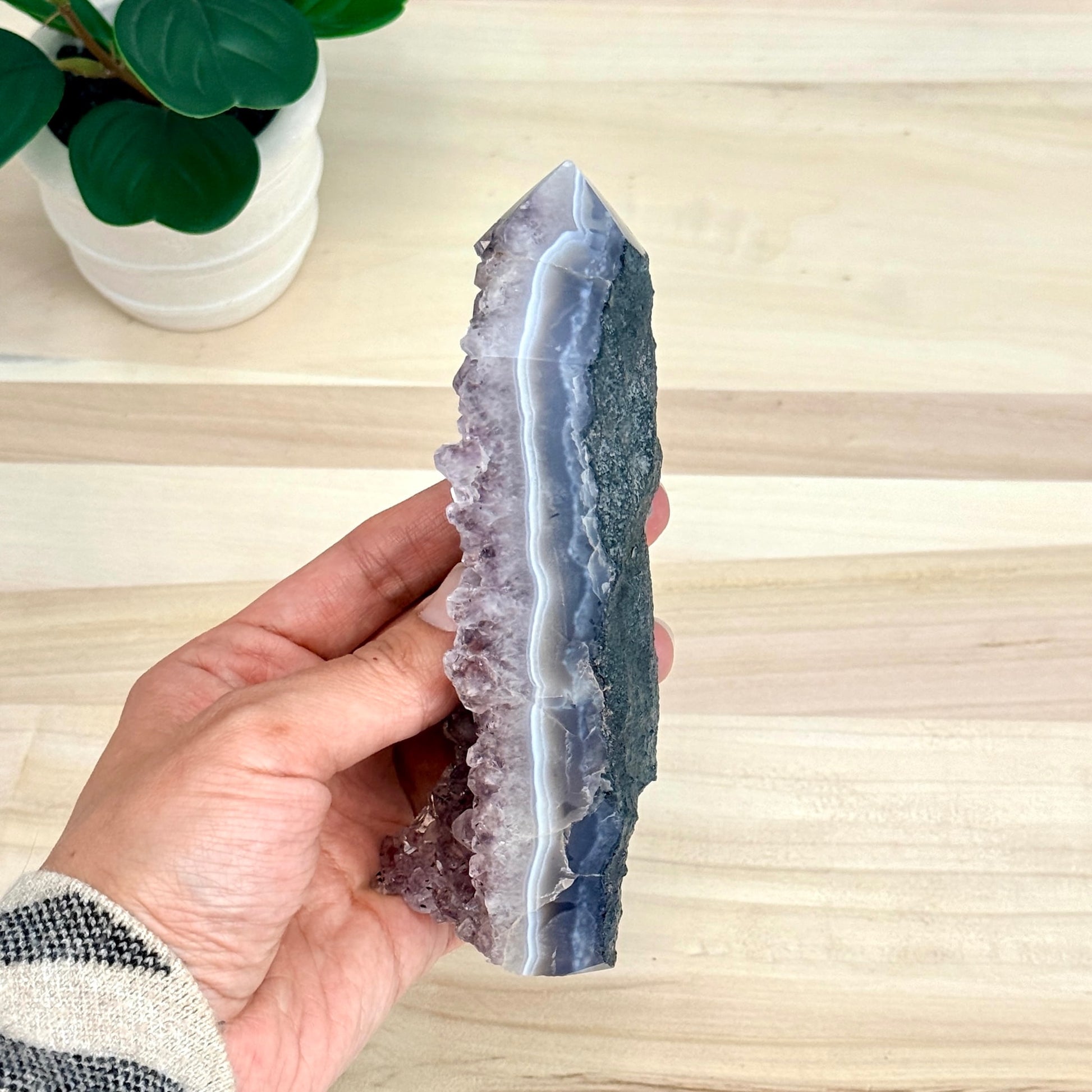 Amethyst Cluster Tower A - Itsy's Crystal Cove LLC