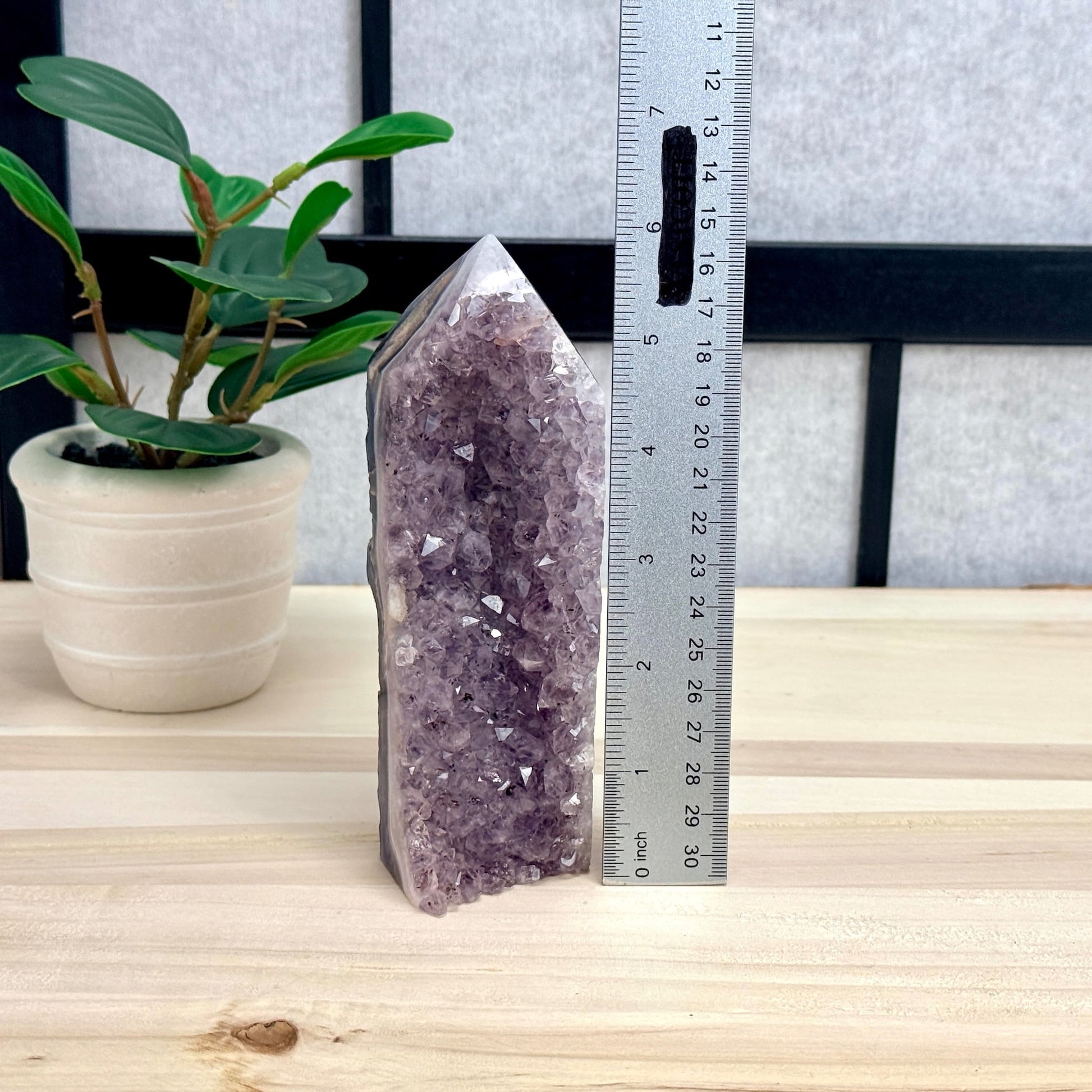Amethyst Cluster Tower A - Itsy's Crystal Cove LLC