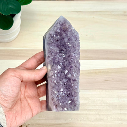 Amethyst Cluster Tower A - Itsy's Crystal Cove LLC