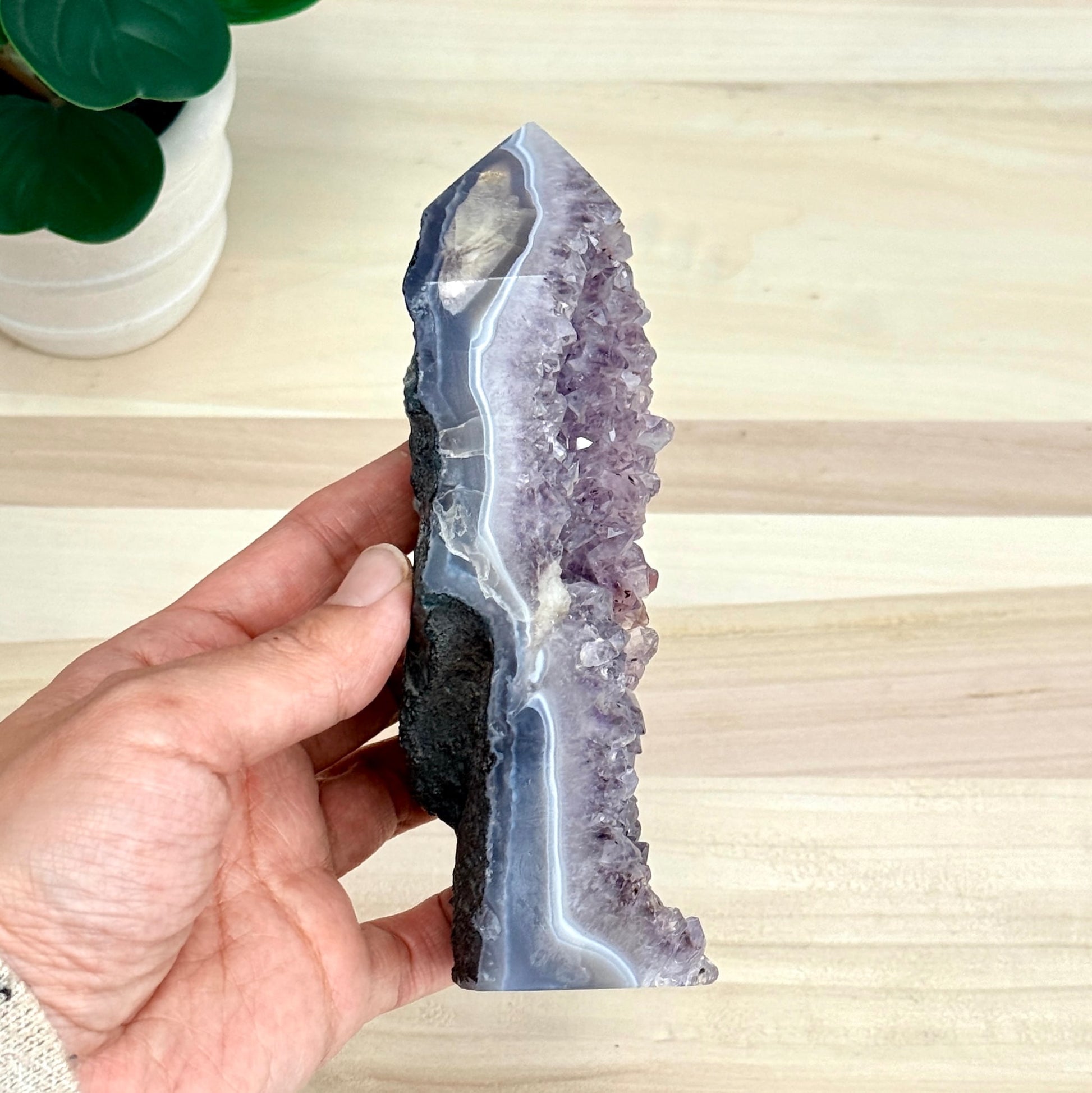 Amethyst Cluster Tower A - Itsy's Crystal Cove LLC