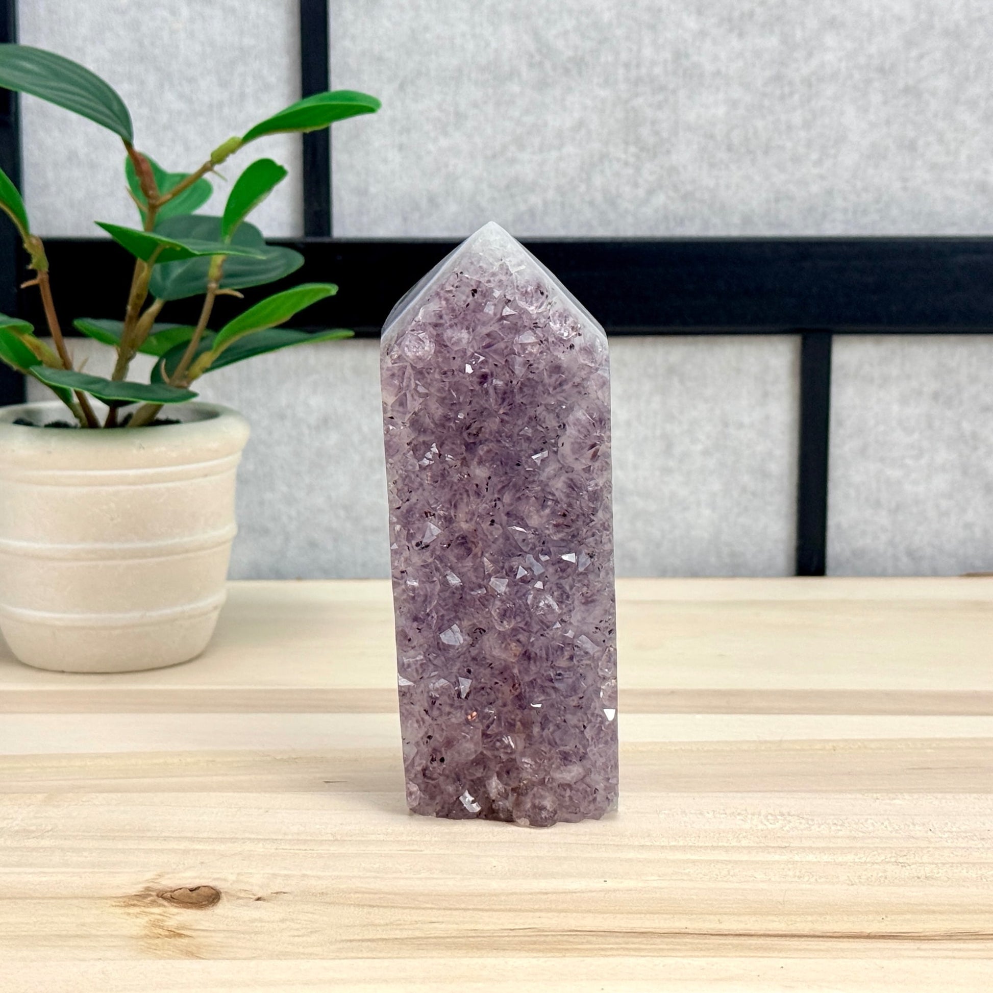 Amethyst Cluster Tower B - Itsy's Crystal Cove LLC