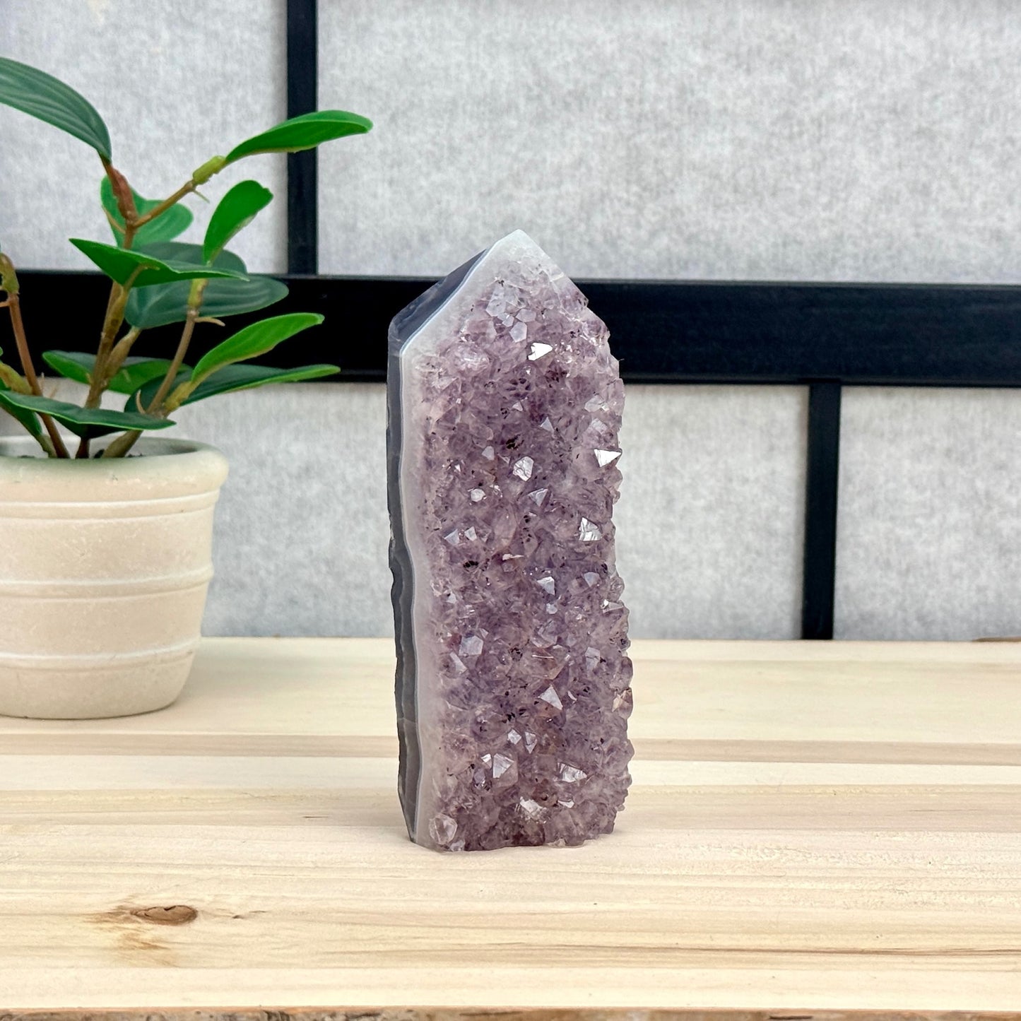 Amethyst Cluster Tower B - Itsy's Crystal Cove LLC