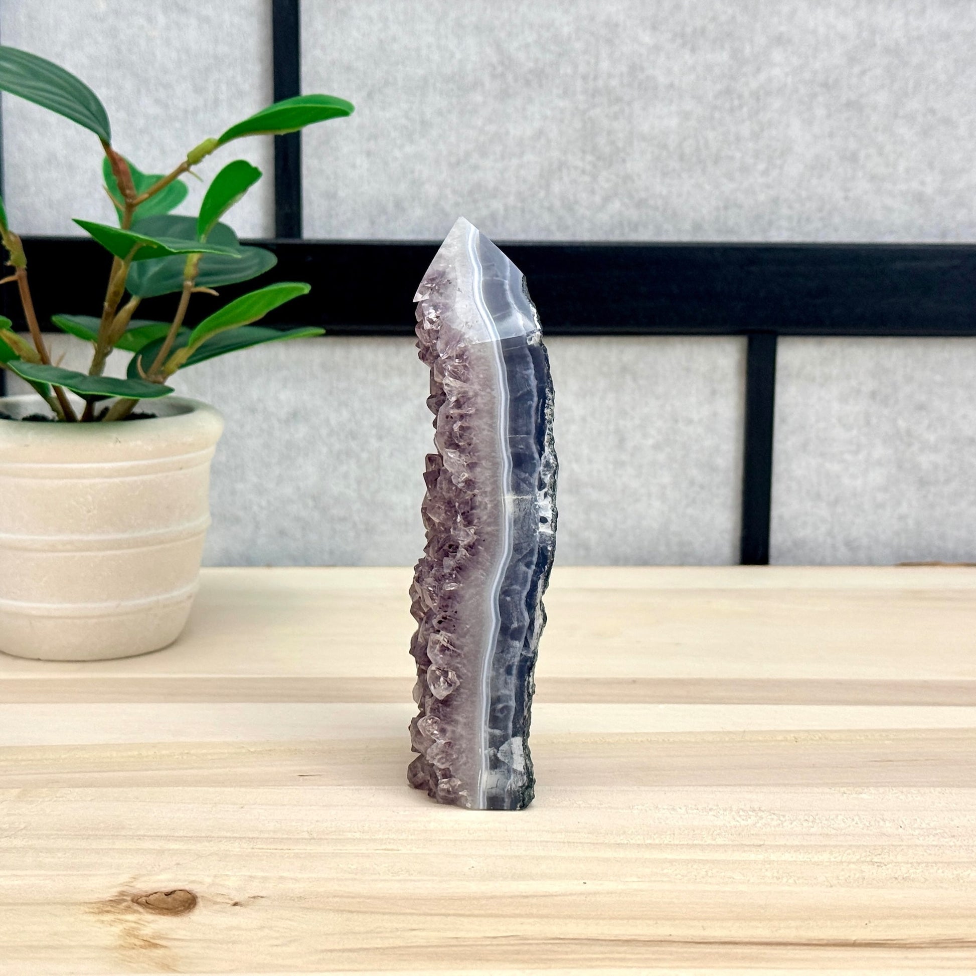 Amethyst Cluster Tower B - Itsy's Crystal Cove LLC