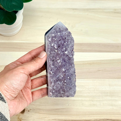 Amethyst Cluster Tower B - Itsy's Crystal Cove LLC