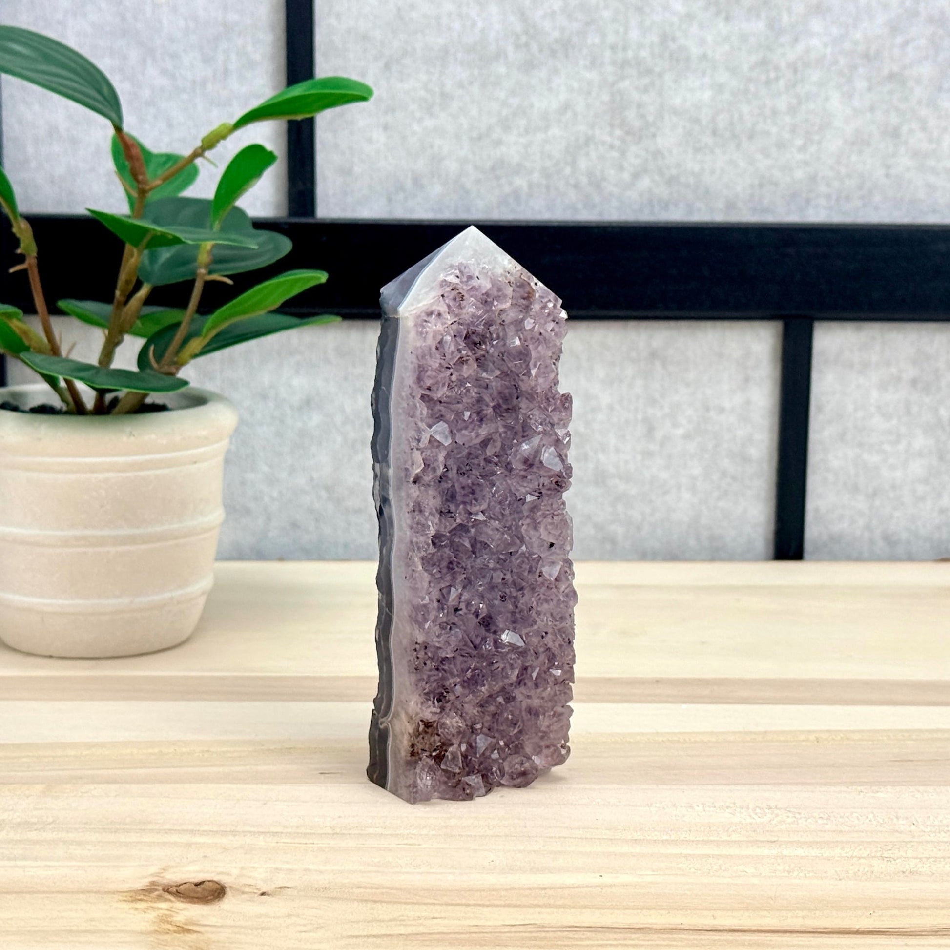 Amethyst Cluster Tower C - Itsy's Crystal Cove LLC