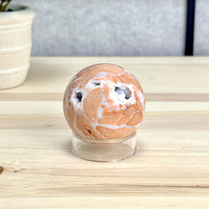 Pink Agate Sphere, 2.17 in. - Itsy's Crystal Cove LLC