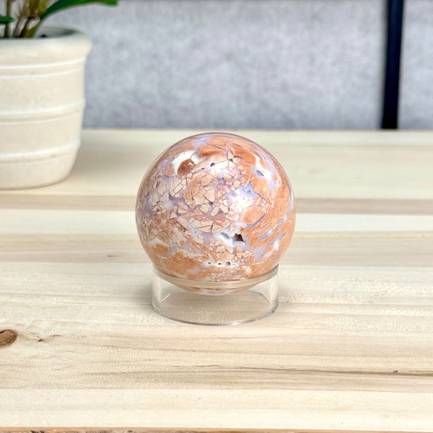 Pink Agate Sphere, 2.17 in. - Itsy's Crystal Cove LLC